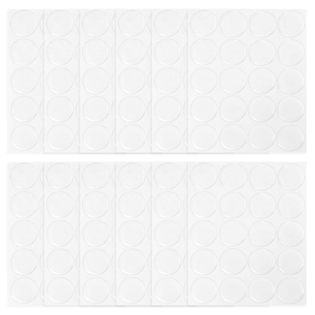 300pcs Circle Epoxy Stickers Epoxy Stickers Transparent Clear Round Bottle Soft Craft Durable 3D Resin