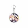 55MM Anime Touhou Project Keychain Saigyouji Yuyuko/Kirisame Marisa  Key Chain Acrylic Model Plate Christmas Gifts