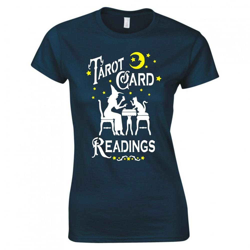 Goth Witch Tarot Card Readings Ladies Skinny Fit TShirt S