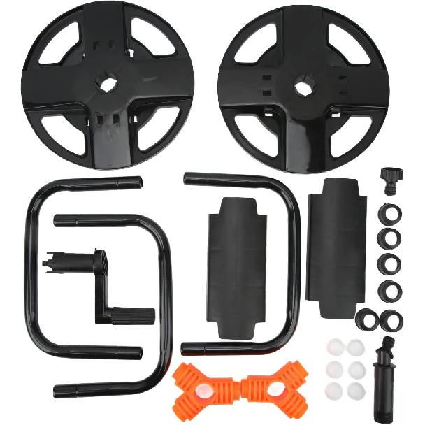 TOPINCN Hose Reel Car Wash Garden Rack Watering Arm Rope with Roll Tool Storage Equipment Wrapping Tools for Abs Hose Reels
