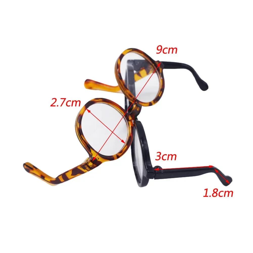 For Blythe Labubu Ob22/Ob24 Doll Glasses 20Cm 15Cm Cotton Doll Star Doll Transparent Glasses Accessories