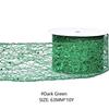 10 Yards/Roll Wired Edge Ribbon Glitter Sequins Organza Ribbon  Christmas Tree Decor