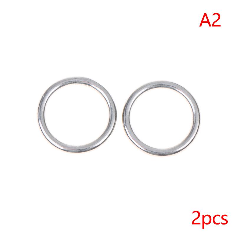 2Pcs 304 Stainless Steel Round O Ring M3 M4 M5 M6 Rust Smooth Solid Strong O Ring Fishing Yoga Hanging Welded Rings