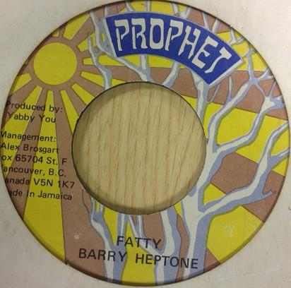 

7inch Record BARRY HEPTONE Fatty NONE Prophet Record Jamaica Reggae Ska Dub Used