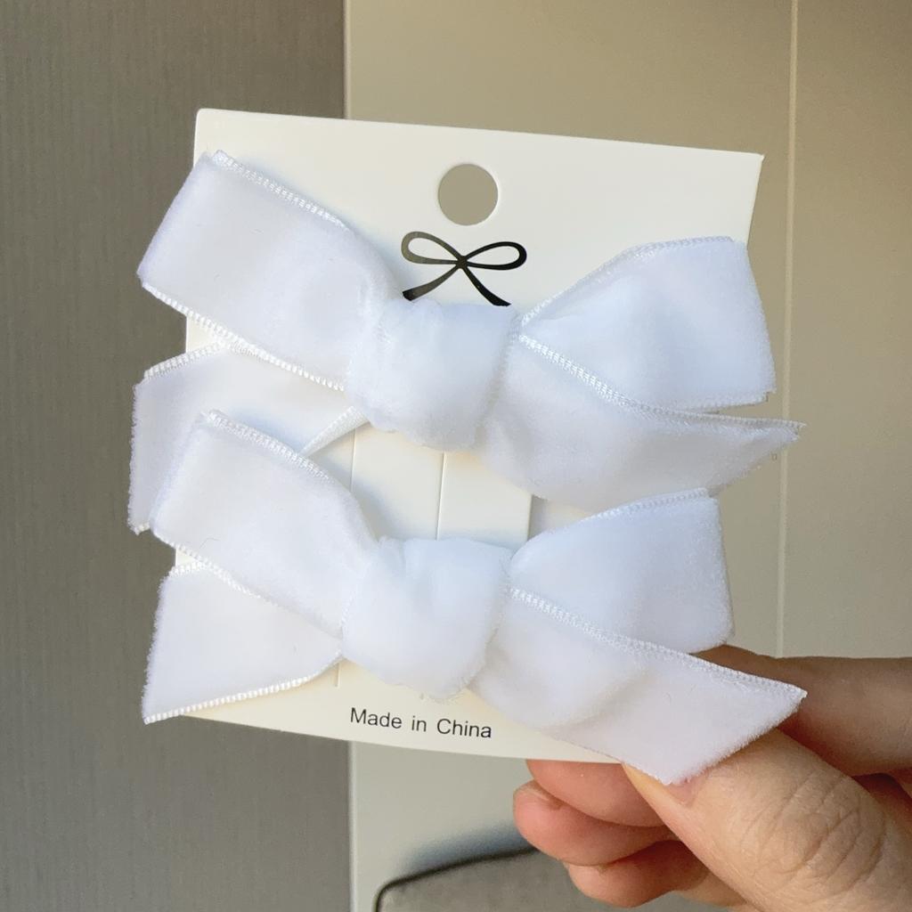 2Pcs/Set New Fluff Cute Bows Baby Hair Clips Candy Color Girls Princess Hairpins Barrettes Kids Hair Accessories Gift