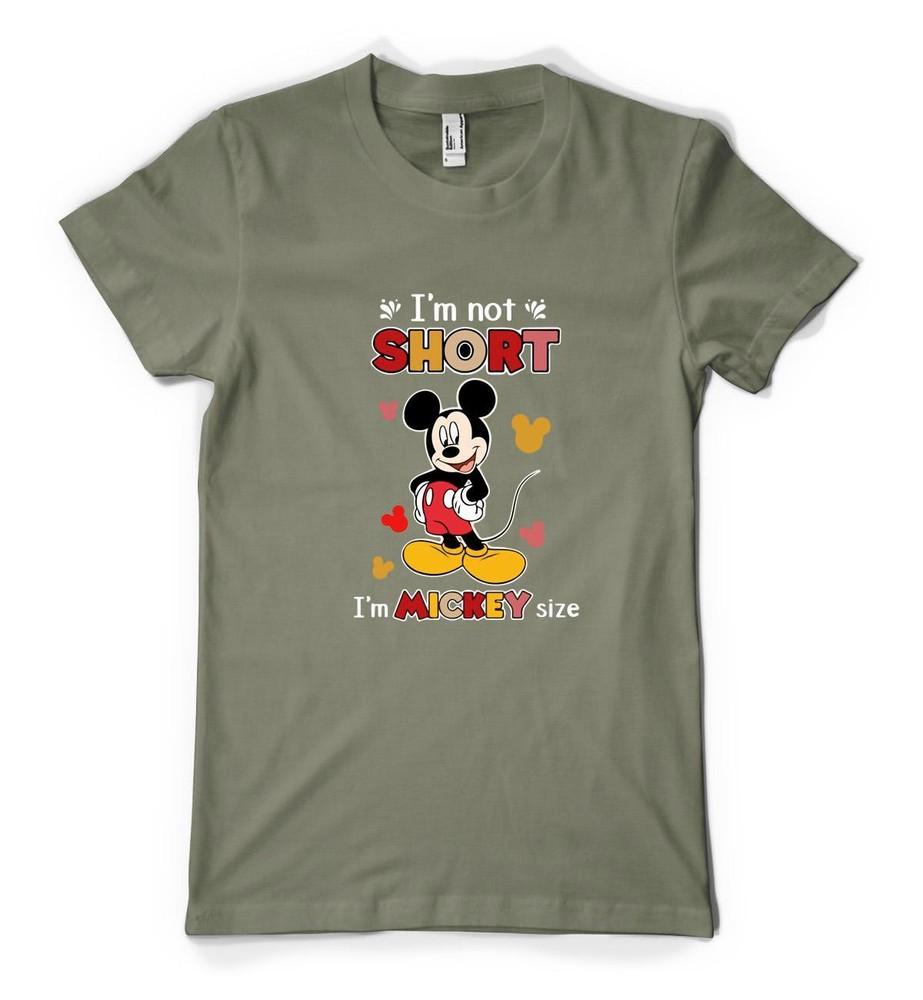 

I m Not short I m Mickey Mouse Sized Ears Personalised Unisex Kids T Shirt 4XL