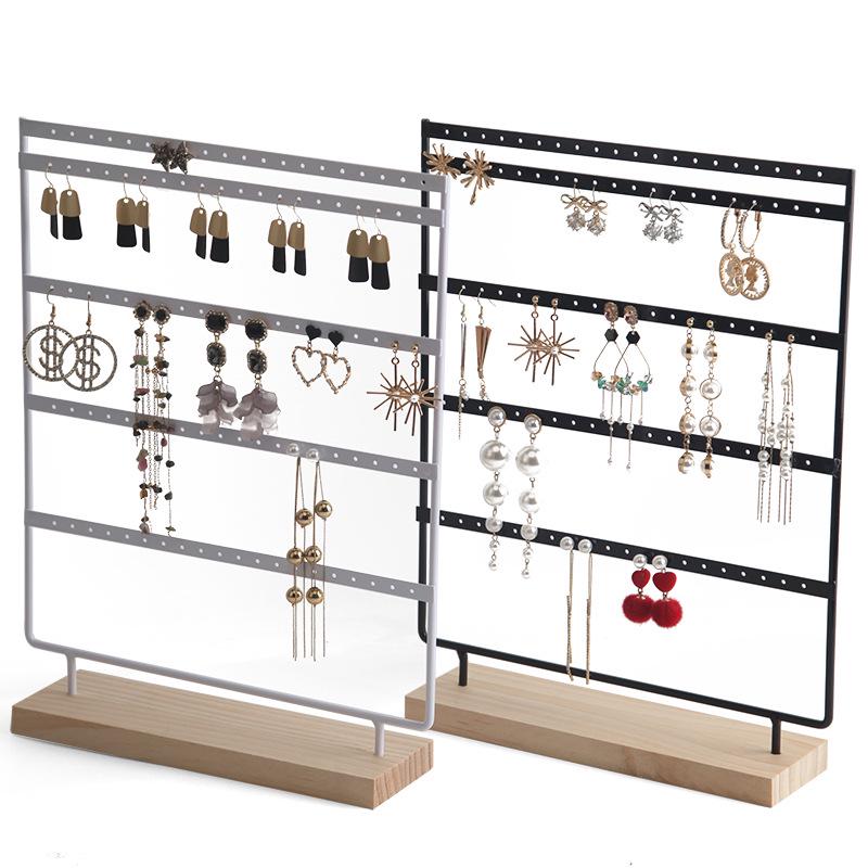Zhiyu 5-Tier Earring Stand with 100 Holes for Jewelry Storage