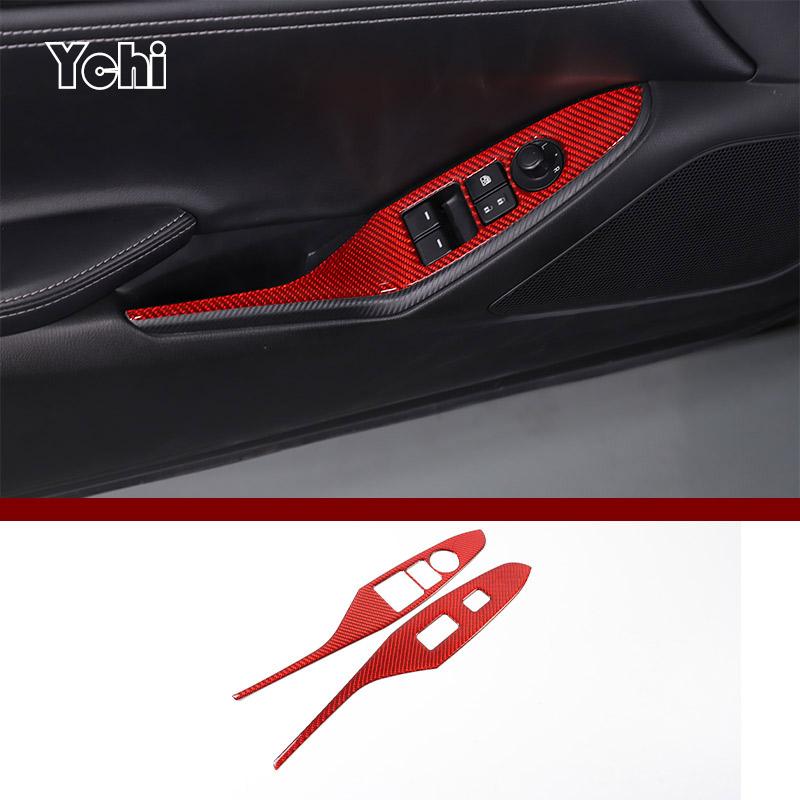 Red Soft Carbon Fiber For Mazda MX-5 NC 202016-2026 Car Center Control Interior Sticker Car Modification Accessories