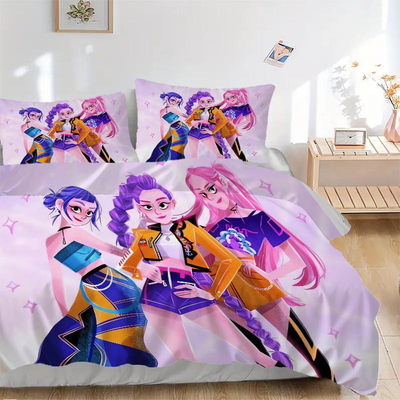 Futuristic Fashion Trio Print 3Pcs Bedding Setduvet Cover With 2 Bedropillowcase Home Birthday Gift