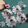 Dog Scarf Pet Lace Saliva Towel Cat Christmas Element Plaid Bow Christmas
