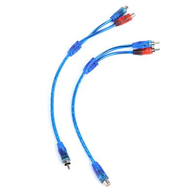 1 szt. Rca męski na żeński rozdzielacz stereo audio Y adapter kabel złącze przewodu