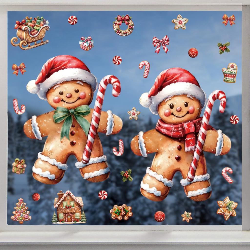 Removable Static Cling Window Decals - Reusable No Residue Window Stickers For Seasonal & Business Decor