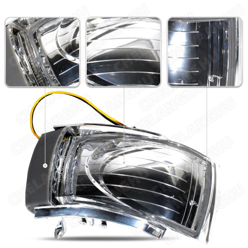 1Pair LED Door Mirror Turn Signal Lights Indicator 1C0949101E 1C0949102E For VW Beetle 2006 2007 2008 2009
