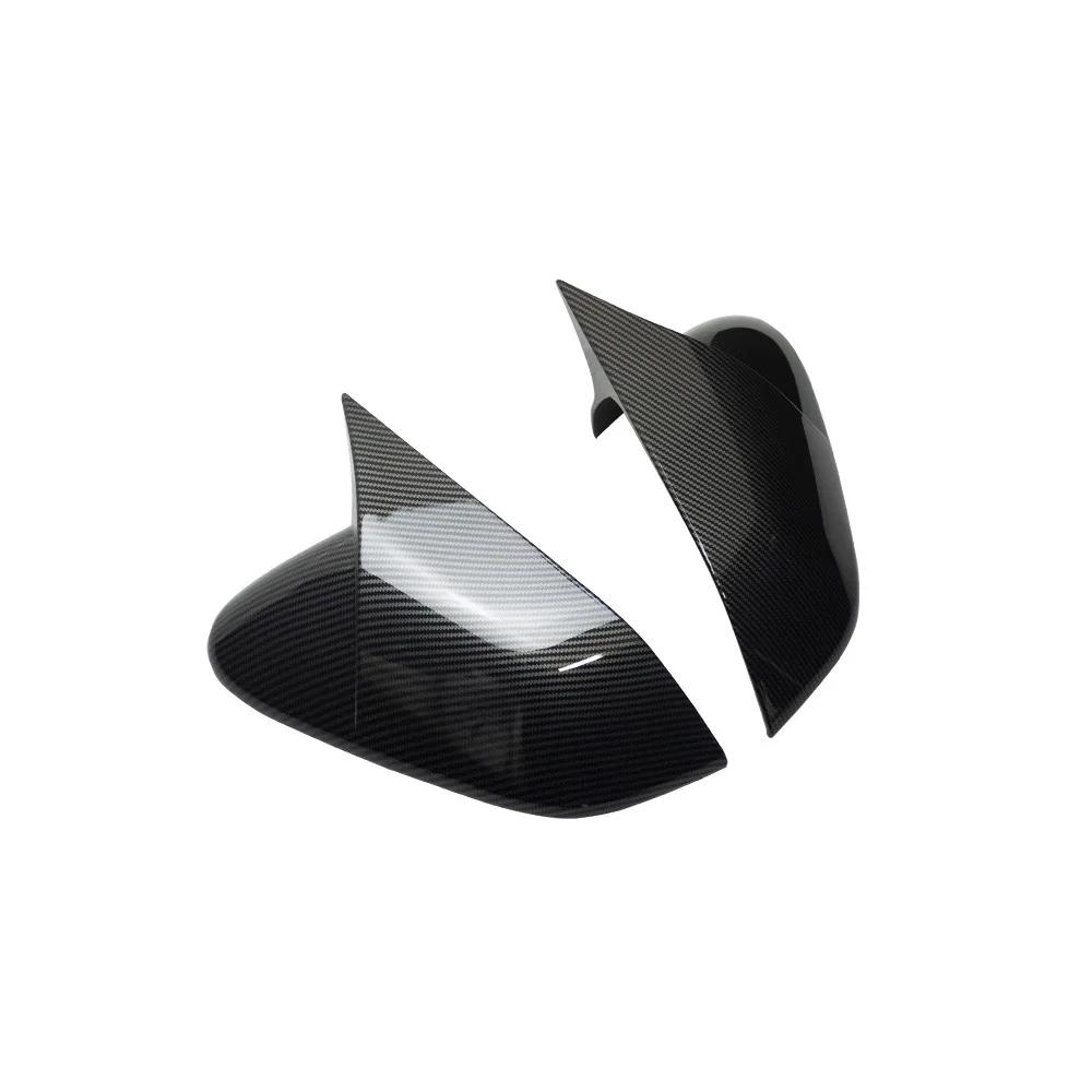 Car Rearview Side Mirror Cover Fit For Kia K4 2024 2025 2026 Wing Cap Rear View Case Trim Carbon Fiber