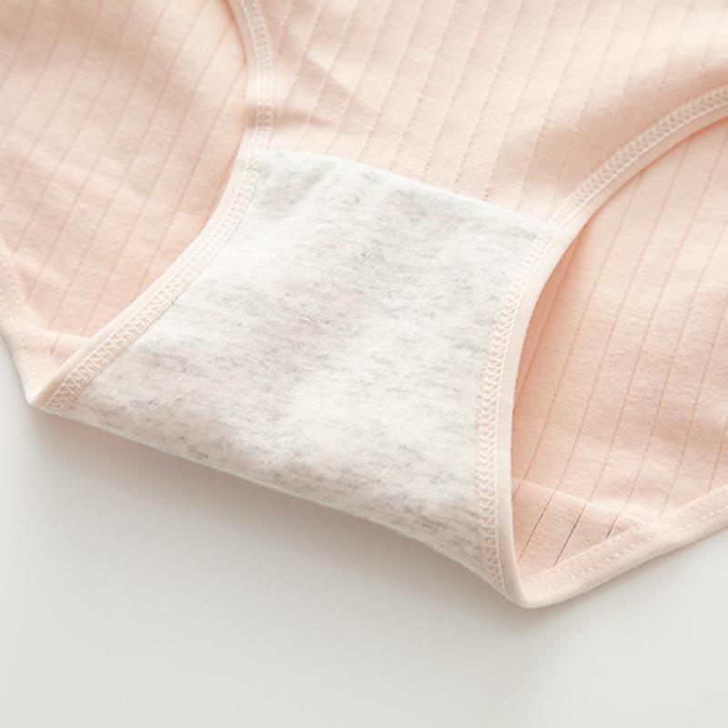Women's Cotton Panties Female Underpants Sexy Panties Solid Color Breathable Briefs