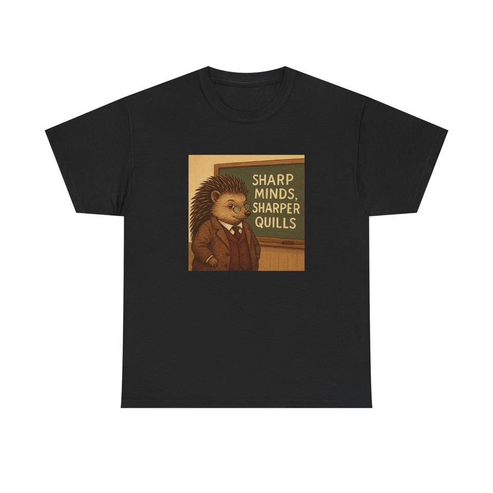 Unisex Adult T Shirt Professor Hedgehog Sharp Wisdom 2XL