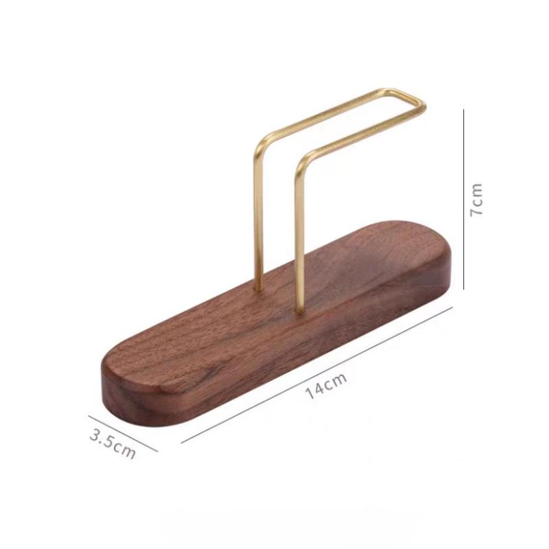 

Деревянная подставка для фильтровальной бумаги для кофе, коробка для вертикального хранения бумажных фильтров, веерообразный держатель для бумаги V-образной формы, аксессуары для кофеварки