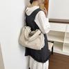 Trendy Nylon Crossbody Bag with Colorful Weaving, Large Capacity, Versatile as Tote, Shoulder, or Underarm Bag