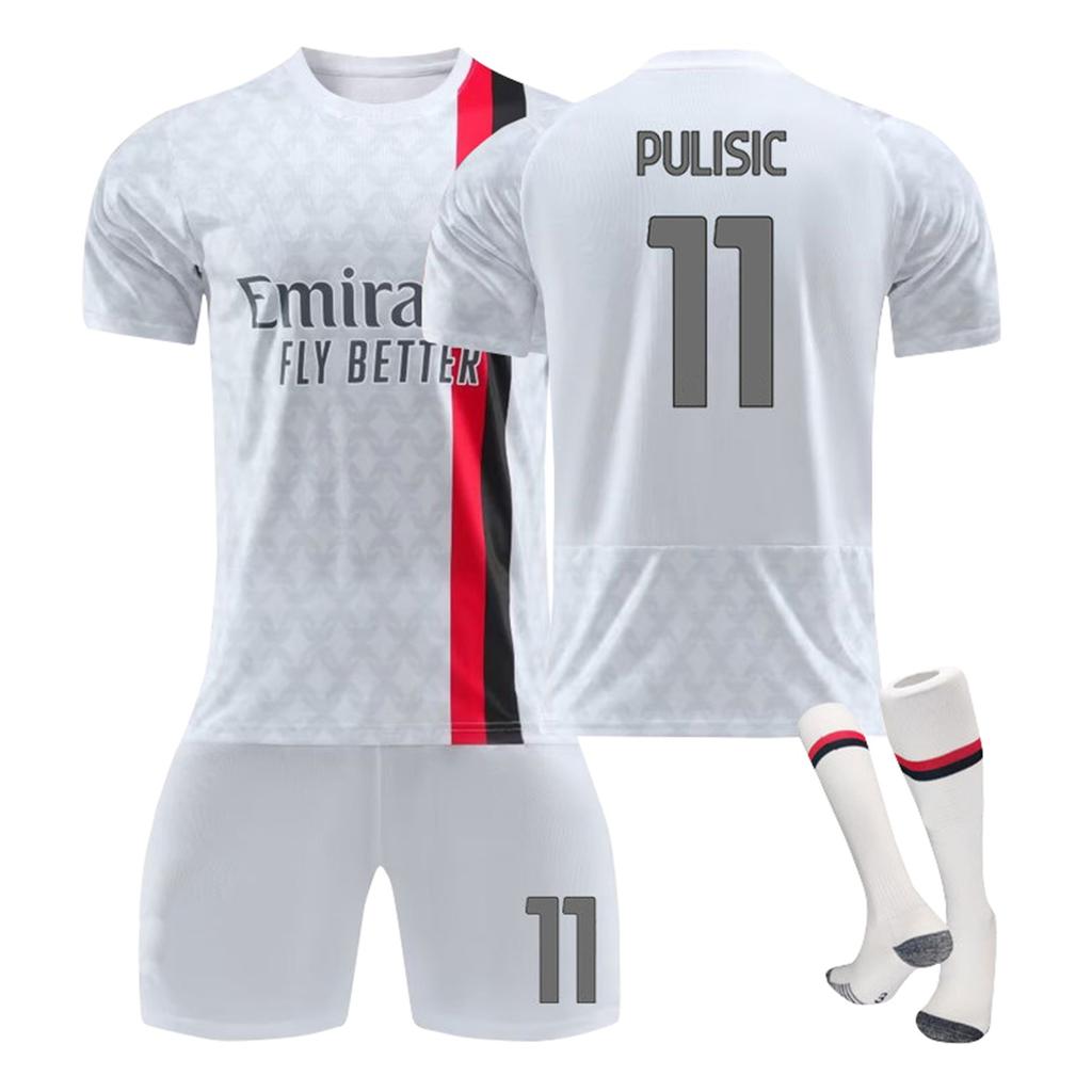 23-24A.C. Milan Away Jerseys Sports Team Uniform Set Football Training Suit Set