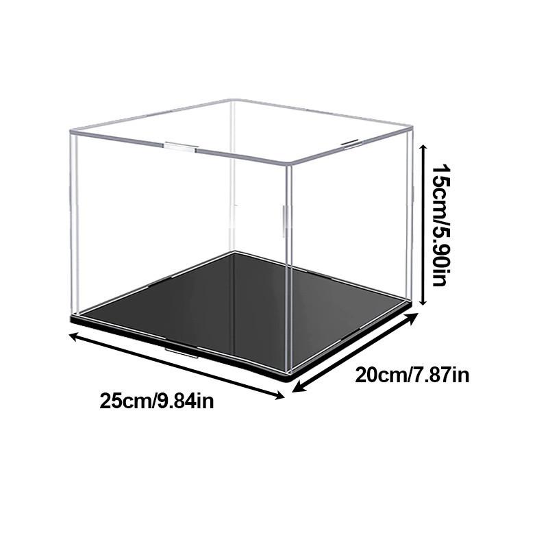 Акриловая витрина разных размеров для коллекционных предметов Сборная прозрачная акриловая коробка Защитная витрина для фигурок Организация игрушек 252015cm 1470₽