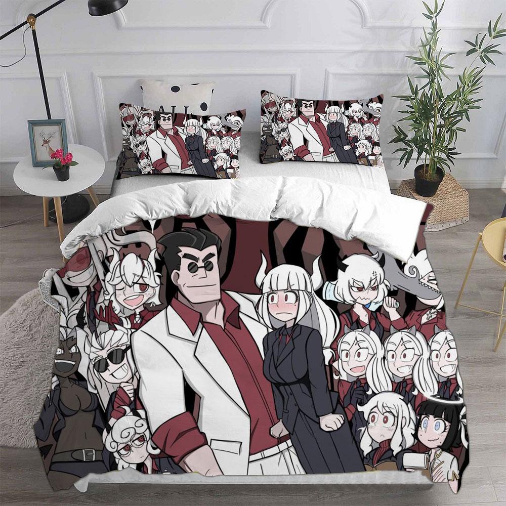 New Game Helltaker Bedding Sets Comforter Quilt Bed Cover Duvet Cover Pillow Case 2-3 Pieces Sets Kids Adult Size Home Textiles
