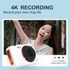 4K Digitalkamera 64MP 16-fach Zoom Tragbar Dual-Objektiv CCD mit 24-Zoll-Bildschirm für Studenten