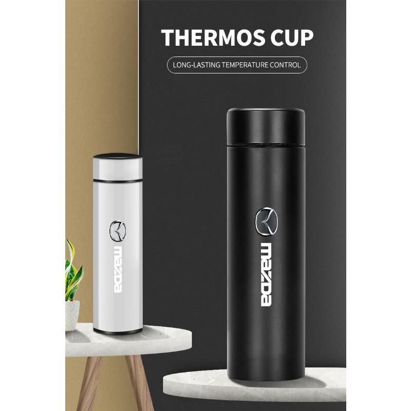 Smart termoflaska för bil med temperaturvisning Kaffekopp för Mazda 2 3 5 6 M5 Ms CX-4 CX-5 CX6 M3 M6 MX3 MX5 323 626 CX-3 5 8 9 MX-5 30 RX-8