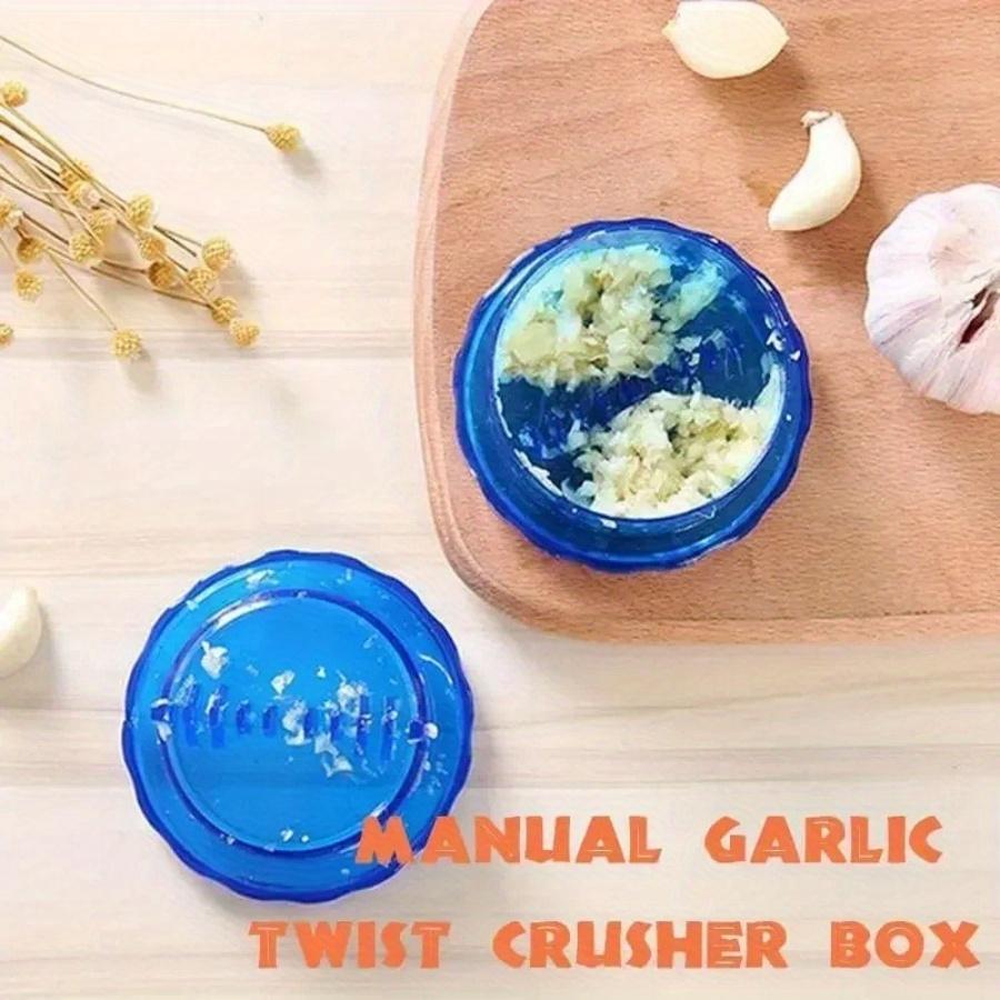 Manual Garlic Twist Crusher Box: Kitchen Helper for Crushing Garlic - No Electricity Required, Plastic Material