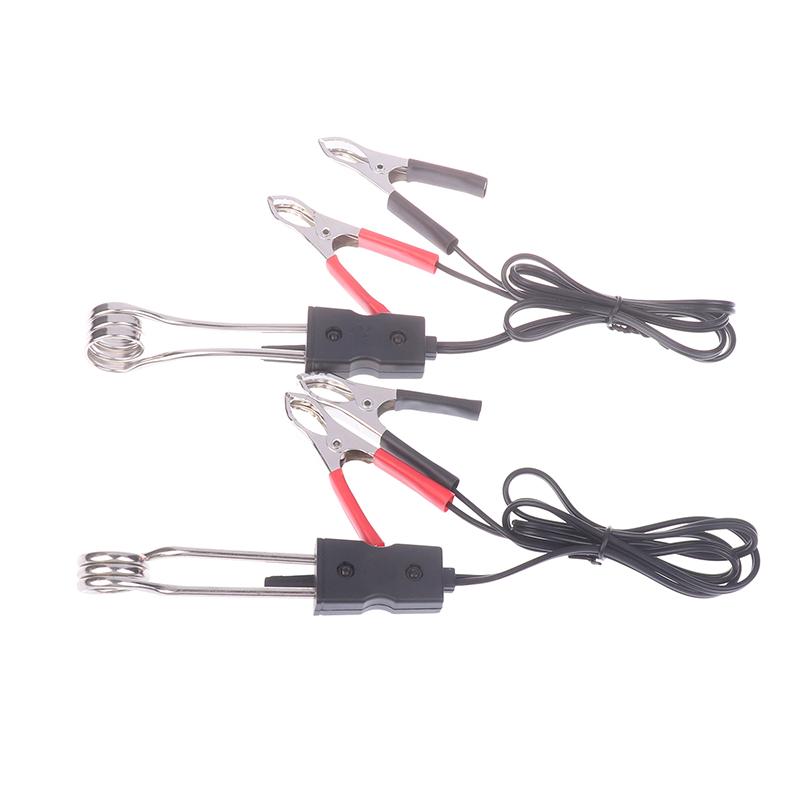 Car Alligator Clips Heater Auto Electric Tea Coffee Water Heater Dc 12V/24V 20W Cigarette Lighter Adapter Portable Heater