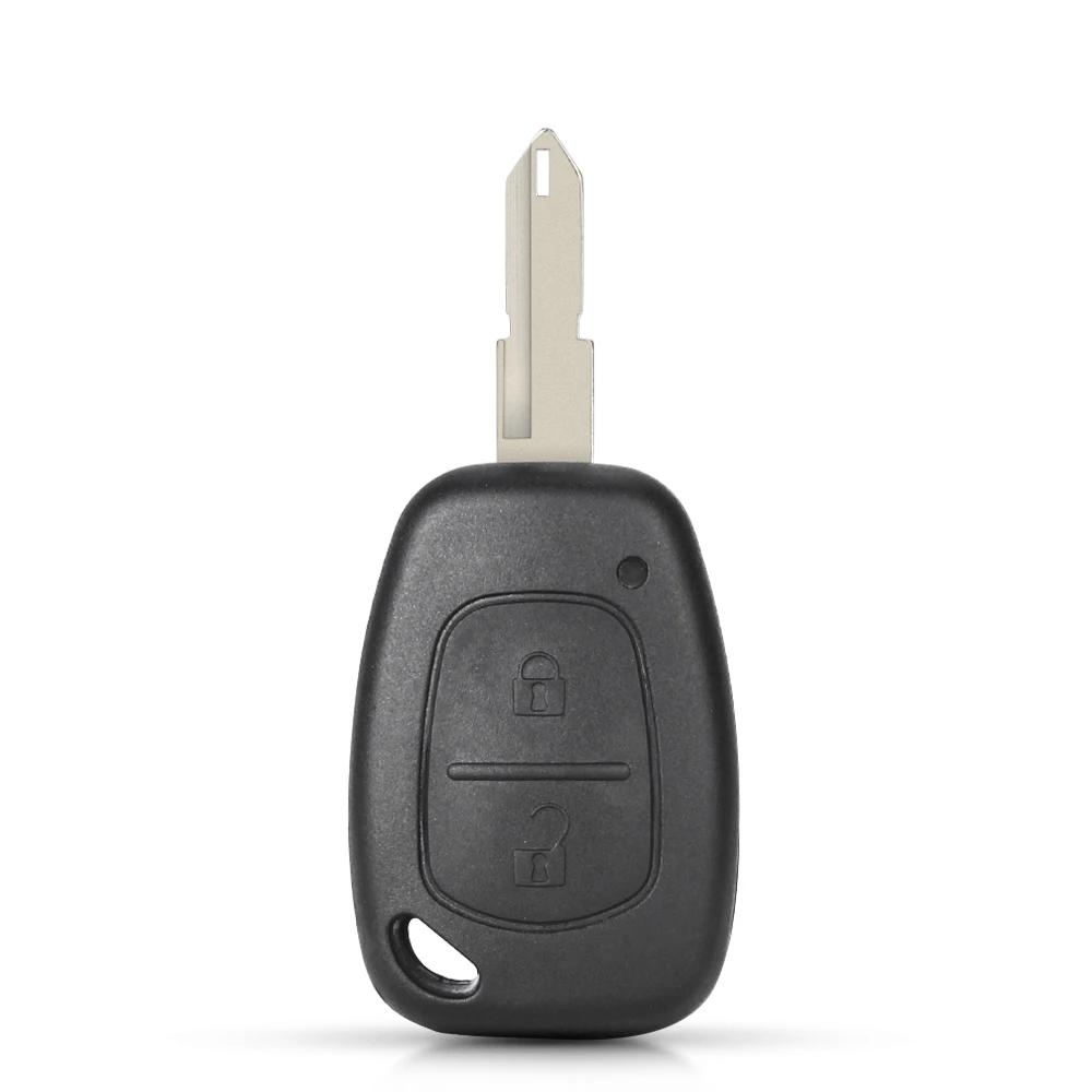 KEYYOU 10PCS Remote Car Key For Vauxhall Opel Vivaro For Renault Movano Trafic Renault Kangoo Blank NE73 VAC102 Blade Fob Shell