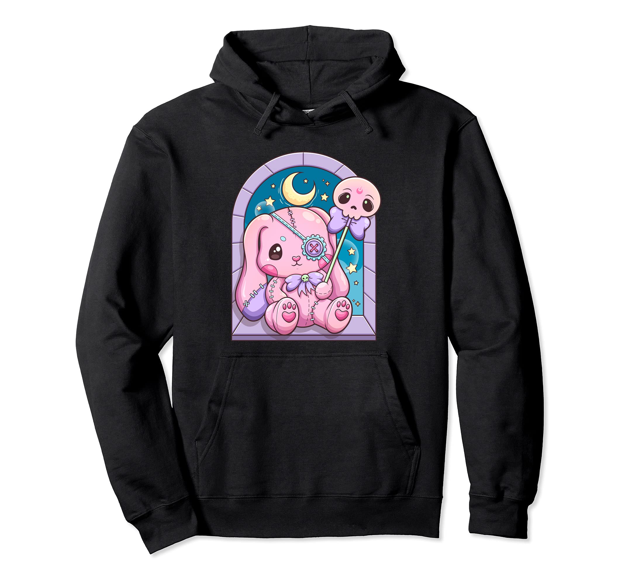 

Kawaii Pastel Goth Cute Creepy Rabbit Plush Hoodie