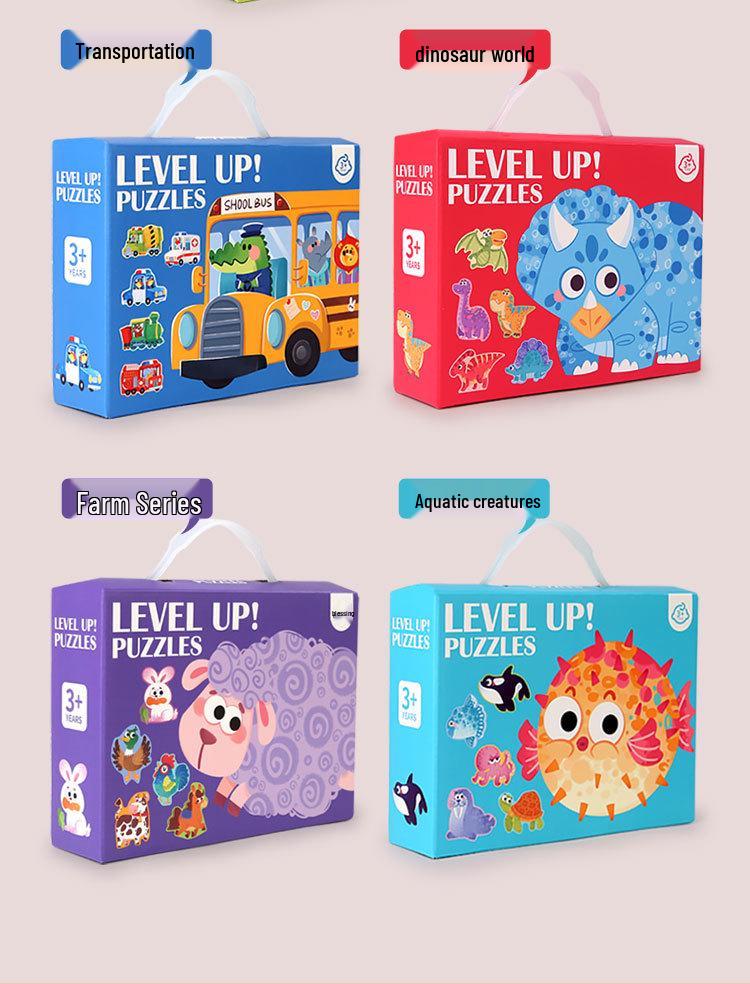 Large Handheld Jigsaw Puzzle Gift Set for Kindergarten - Class Prize or Souvenir Toy