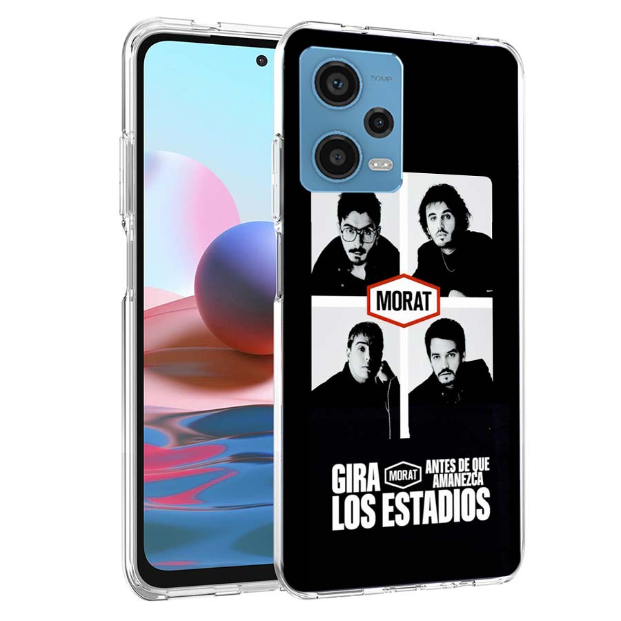 M-Morat Band Phone Case For Redmi Note 13 12 14 15 Pro Plus 13R 11 11T 11E 11S 10 Pro 10S 9 9S Cover Cell Clear TPU Capa Cases S