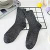 Bunte Sexy Glänzende Socken Koreanische Styles Goldene Silberne Seidenstrümpfe Luxuriöses Design Hohe Qualität Damenstrümpfe