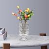 Modern Crystal Glass Vase Flower Arrangement Clear Dried Flowerpot for Centerpiece Home