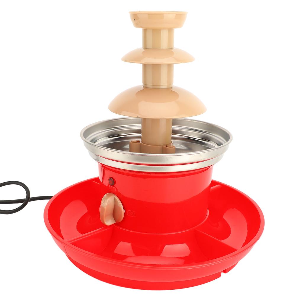 Partiler için Elektrikli Çikolata Şelalesi Makinesi 30W 50HZ 3 Katlı Çikolata Şelalesi ve Fondü
