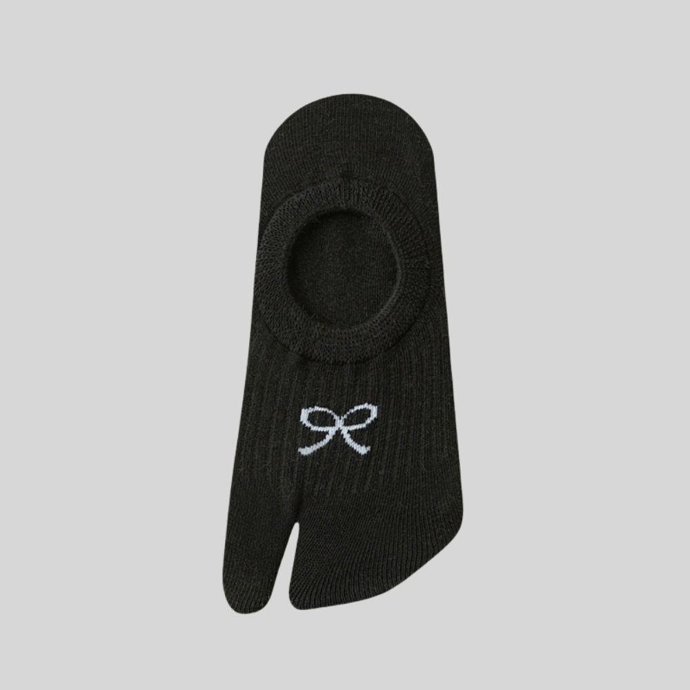 3Pairs Short Tube Sweet Bow Socks Breathable Split Toe Ankle Socks Cotton Two Toe Boat Socks  Women