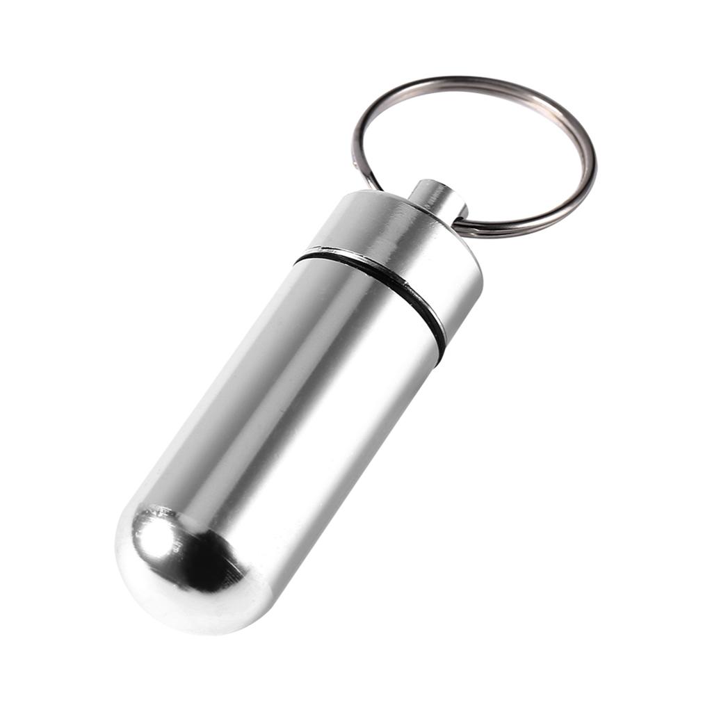 Travel Pill Box WaterProof Mini Keychain Tablet Storage Box Case Medicine Perfume Container