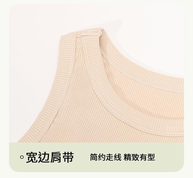 Spring and summer new short cross breasted tank top, base vest, casual and simple sleeveless top, can be worn on the inside or outside