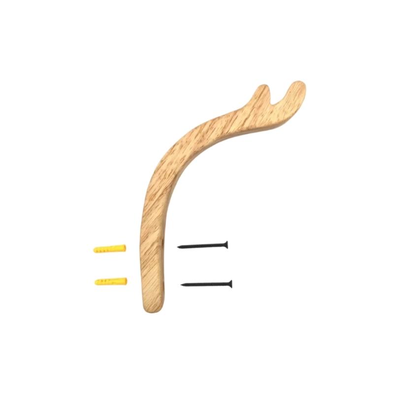 

Stylish Rubber Wood Plant Hook for Wall Decoration in Living Room Balcony Cafe Enhancing Artistic Atmospheres for Decoration