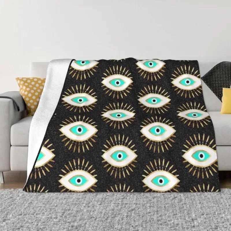 Bohemian Patchwork Geometric Pattern Print Blanket, Warm and Cozy Soft Blanket for Sofa Bed Couch Car Office Camping Travel, Gif