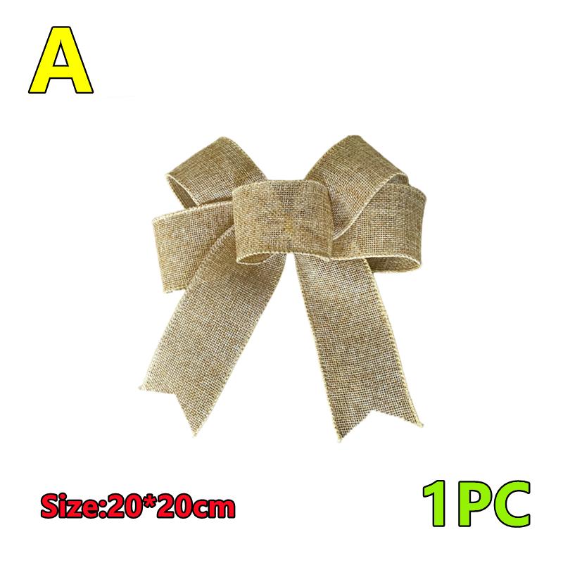 

Новые 6/1 шт рождественские ленточные банты подвесные украшения большой бант подарок елочные украшения рождественская вечеринка декор новогодние подарки Small