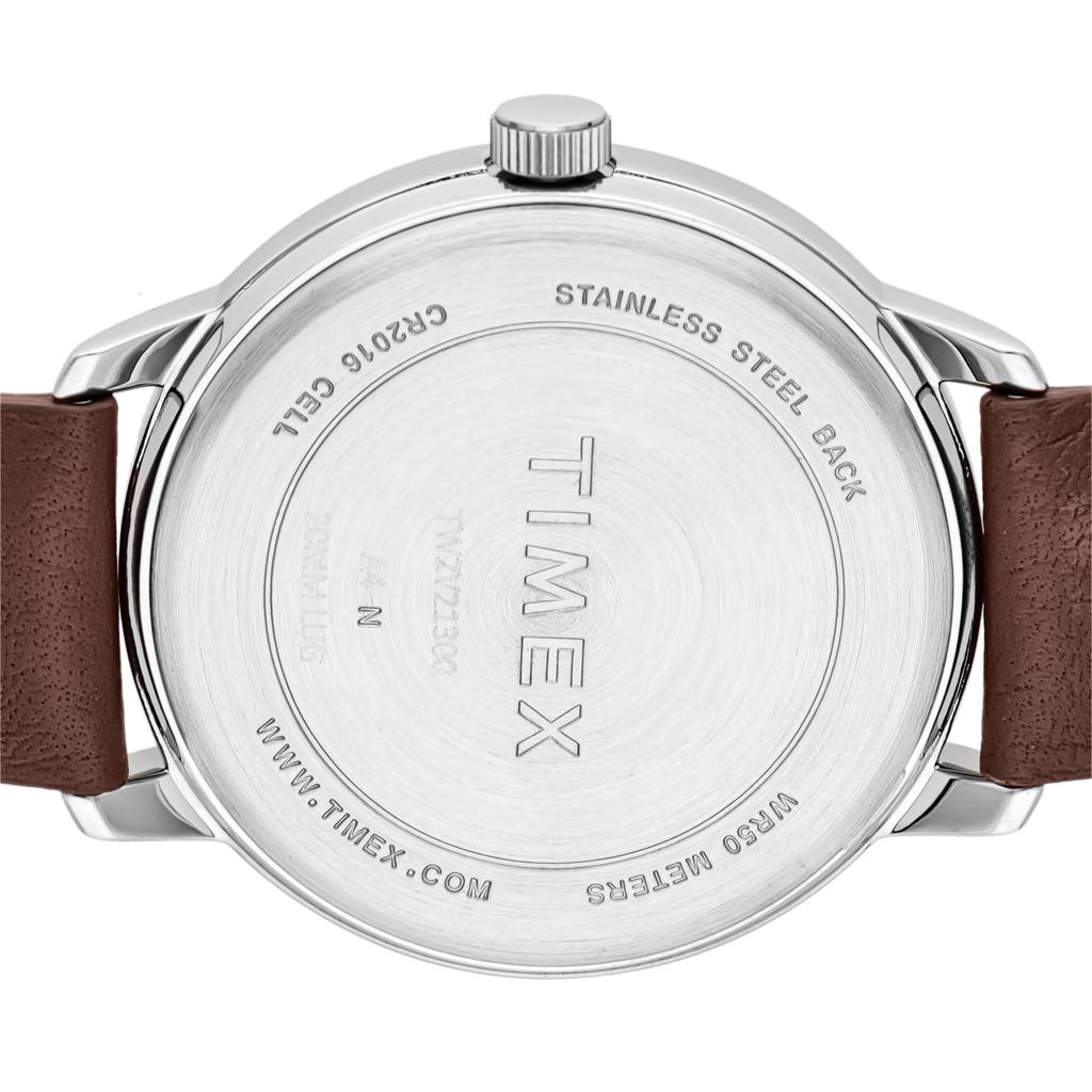 Timex Easy Reader Cream Mineral America Watch Brown [TIMEX] Watch, Dial, Brass, Glass, Quartz, 43mm, TW2V21300, Men's,