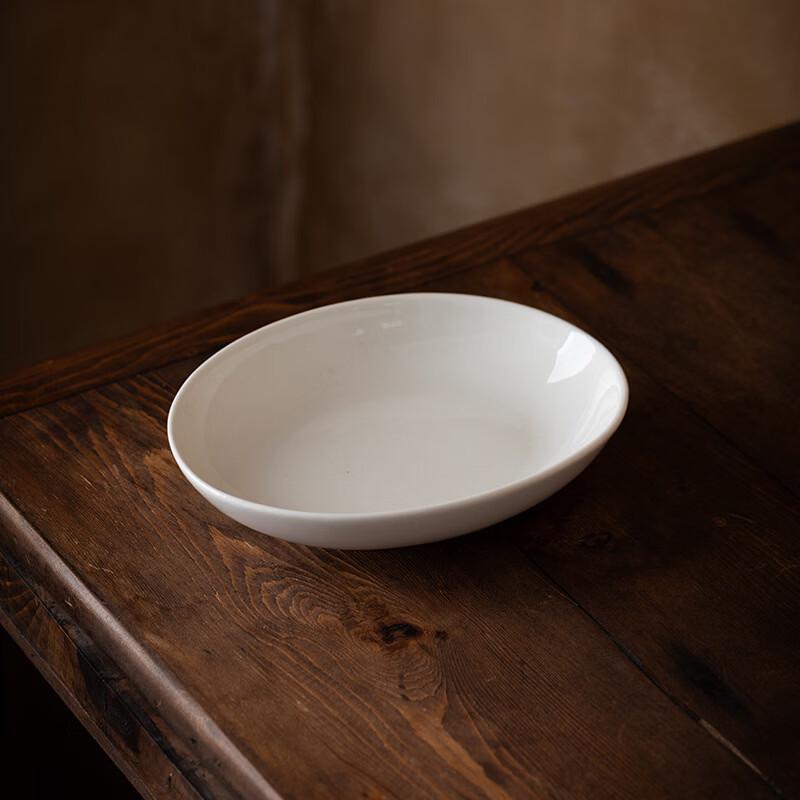 Ruhan White Porcelain Oval Serving Plate Set