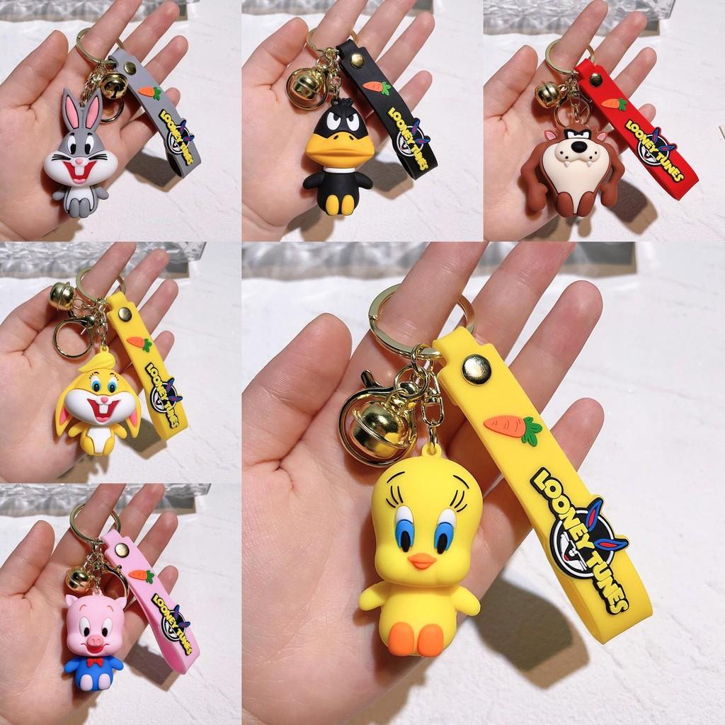Adorable Bugs Bunny Keychain Cute Cartoon Charm Trendy Bag Accessory Gift