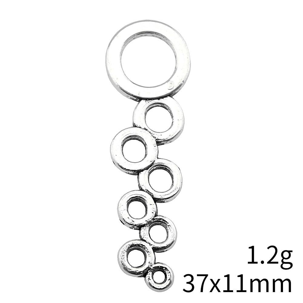 Wedding Anniversary Charms For Italian Bracelet Geometric Hollow Charms Pendant Women's Clothing Pendant Accessories