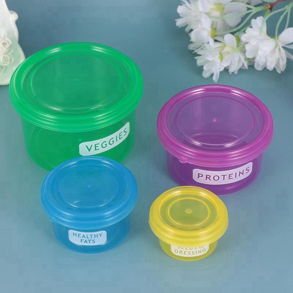 Control Keep Fit Storage Organizer Portion Control Meal Measure Dish Lose Weight Food Container