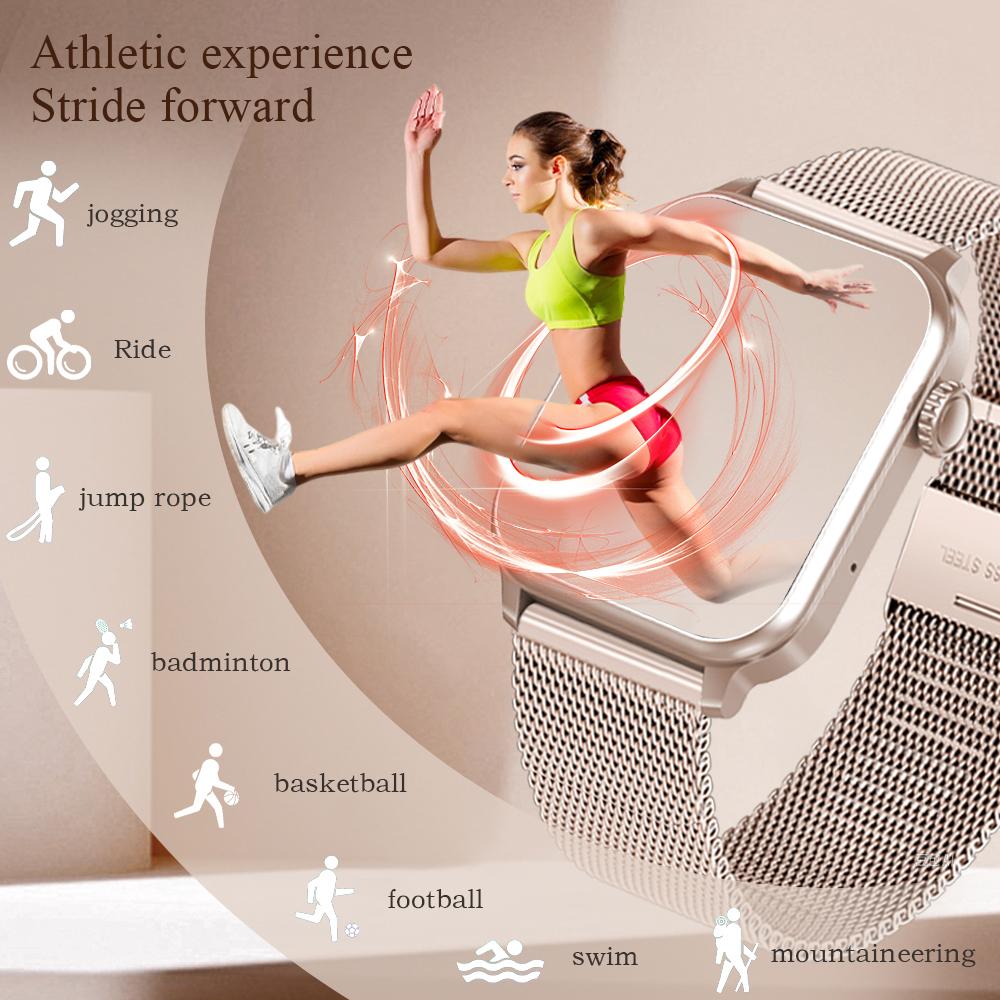 LIGE 2025 Smartwatch IPS HD Bildschirm 600mAh Großer Akku Smartwatch Bluetooth Anruf IP68 Wasserdicht Herzfrequenzmesser Sport-Fitness-Tracker