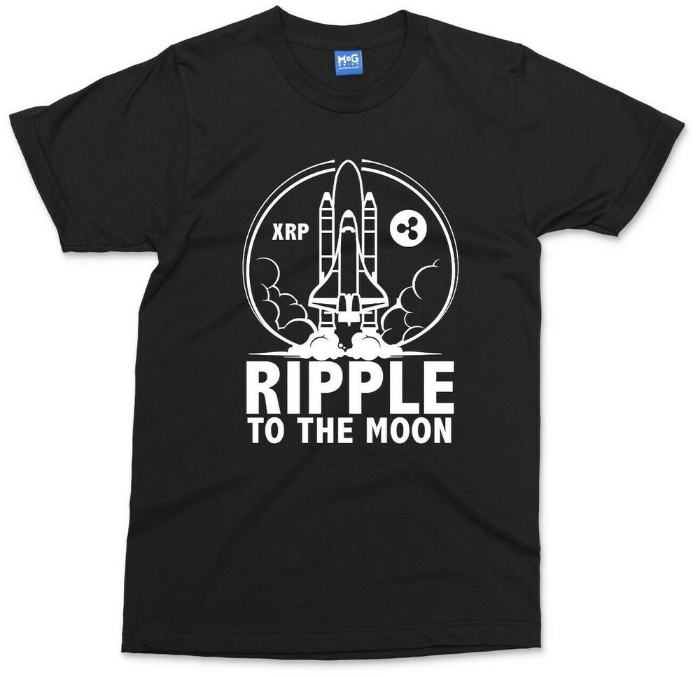 

Ripple to the Moon T-shirt XRP Army Rocket Trader Investor Investing Tee Gifts 4XL