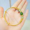 Agate Fortune Bracelet: Adjustable Five-Bead Light Luxury Jewelry, Ideal Douyin Gift for Girlfriend